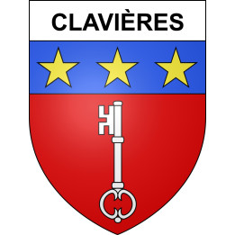 Clavières Sticker wappen, gelsenkirchen, augsburg, klebender aufkleber