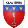 Clavières Sticker wappen, gelsenkirchen, augsburg, klebender aufkleber