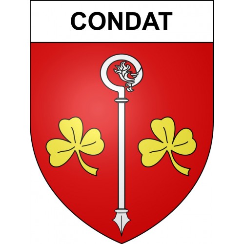 Condat 15 ville sticker blason écusson autocollant adhésif