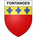 Fontanges 15 ville sticker blason écusson autocollant adhésif