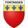 Pegatinas escudo de armas de Fontanges adhesivo de la etiqueta engomada