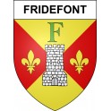 Fridefont 15 ville sticker blason écusson autocollant adhésif