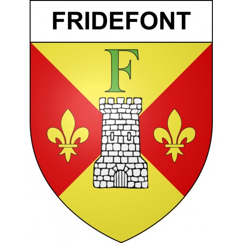 Fridefont 15 ville sticker blason écusson autocollant adhésif