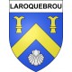 Pegatinas escudo de armas de Laroquebrou adhesivo de la etiqueta engomada