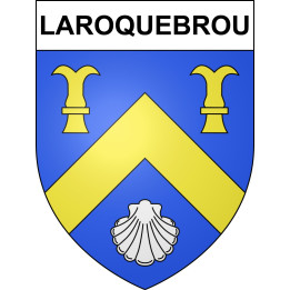 Stickers coat of arms Laroquebrou adhesive sticker