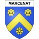 Marcenat 15 ville sticker blason écusson autocollant adhésif