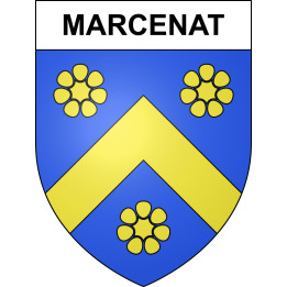 Stickers coat of arms Marcenat adhesive sticker