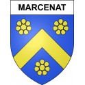 Marcenat Sticker wappen, gelsenkirchen, augsburg, klebender aufkleber