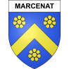Marcenat Sticker wappen, gelsenkirchen, augsburg, klebender aufkleber