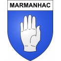 Marmanhac 15 ville sticker blason écusson autocollant adhésif