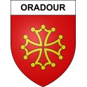 Oradour Sticker wappen, gelsenkirchen, augsburg, klebender aufkleber