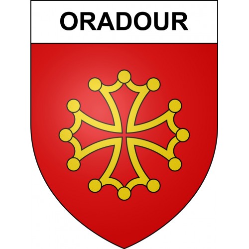 Pegatinas escudo de armas de Oradour adhesivo de la etiqueta engomada