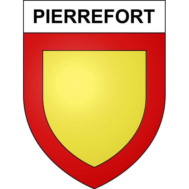 Pierrefort Sticker wappen, gelsenkirchen, augsburg, klebender aufkleber