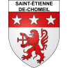Pegatinas escudo de armas de Saint-Étienne-de-Chomeil adhesivo de la etiqueta engomada