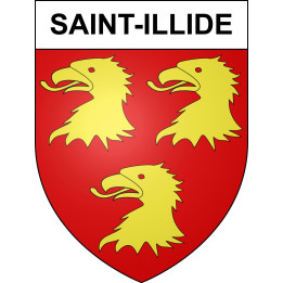 Saint-Illide 15 ville sticker blason écusson autocollant adhésif