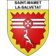 Stickers coat of arms Saint-Mamet-la-Salvetat adhesive sticker