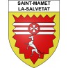 Saint-Mamet-la-Salvetat 15 ville sticker blason écusson autocollant adhésif