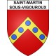 Stickers coat of arms Saint-Martin-sous-Vigouroux adhesive sticker