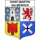 Saint-Martin-Valmeroux 15 ville sticker blason écusson autocollant adhésif