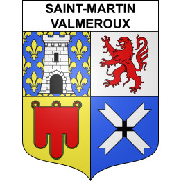 Saint-Martin-Valmeroux 15 ville sticker blason écusson autocollant adhésif