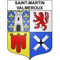 Stickers coat of arms Saint-Martin-Valmeroux adhesive sticker