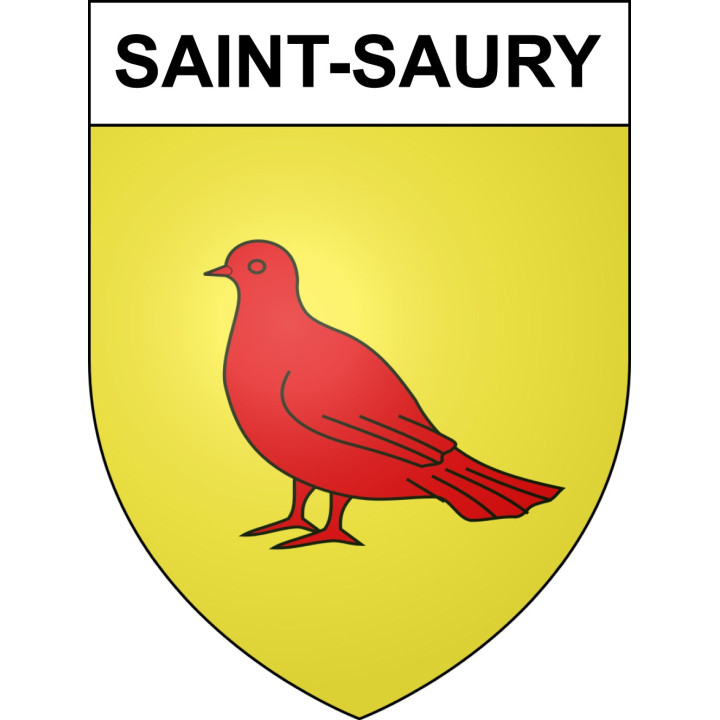 Saint-Saury Sticker wappen, gelsenkirchen, augsburg, klebender aufkleber