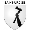 Saint-Urcize 15 ville sticker blason écusson autocollant adhésif
