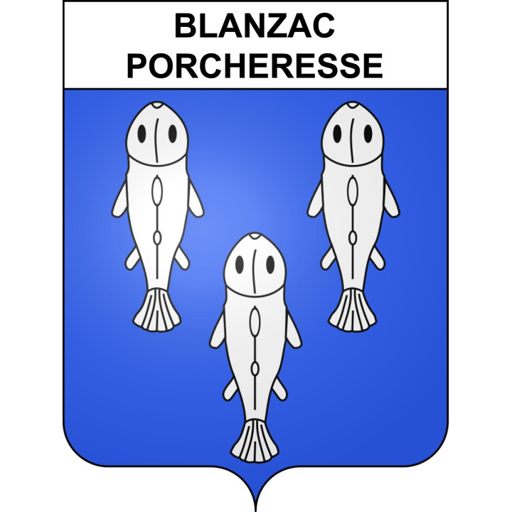 Blanzac-Porcheresse Sticker wappen, gelsenkirchen, augsburg, klebender aufkleber