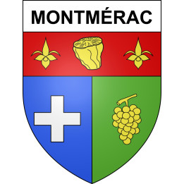 Montmérac Sticker wappen, gelsenkirchen, augsburg, klebender aufkleber