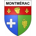 Montmérac 16 ville sticker blason écusson autocollant adhésif