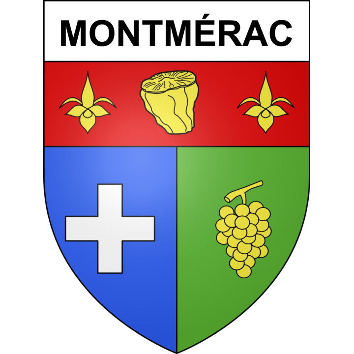 Montmérac Sticker wappen, gelsenkirchen, augsburg, klebender aufkleber