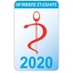 Caducée infirmière étudiante logo 530 sticker autocollant