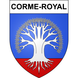 Stickers coat of arms Corme-Royal adhesive sticker