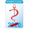 Caducée infirmier étudiant logo 530 sticker autocollant