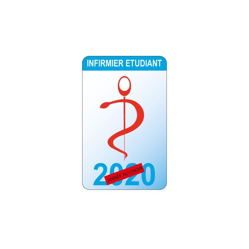 Caducée infirmier étudiant sticker autocollant