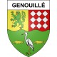 Genouillé 17 ville sticker blason écusson autocollant adhésif