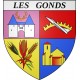 Les Gonds 17 ville sticker blason écusson autocollant adhésif