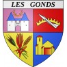 Pegatinas escudo de armas de Les Gonds adhesivo de la etiqueta engomada