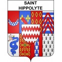 Saint-Hippolyte 17 ville sticker blason écusson autocollant adhésif