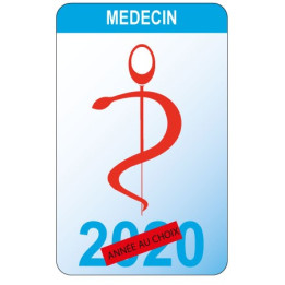 Caducée médecin logo 530 sticker autocollant
