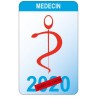 Caduceo di sanità Aiutante sticker adesivo