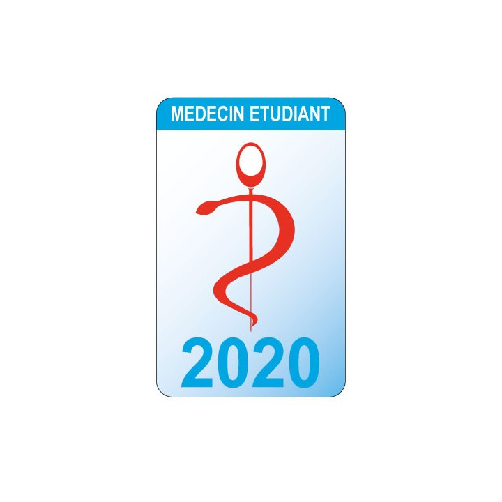 Caducée médecin étudiant logo 530 sticker autocollant