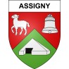 Adesivi stemma Assigny adesivo