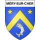 Pegatinas escudo de armas de Méry-sur-Cher adhesivo de la etiqueta engomada