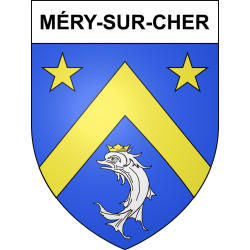 Méry-sur-Cher Sticker wappen, gelsenkirchen, augsburg, klebender aufkleber
