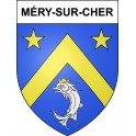 Pegatinas escudo de armas de Méry-sur-Cher adhesivo de la etiqueta engomada