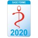 Caducée sage femme logo 530 sticker autocollant