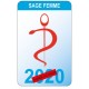 Caducée sage femme logo 530 sticker autocollant