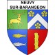 Neuvy-sur-Barangeon 18 ville sticker blason écusson autocollant adhésif