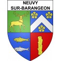 Neuvy-sur-Barangeon 18 ville sticker blason écusson autocollant adhésif